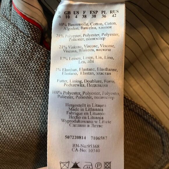 Olsen Europe linen blend brown blazer. Size 4 - Picture 5 of 11